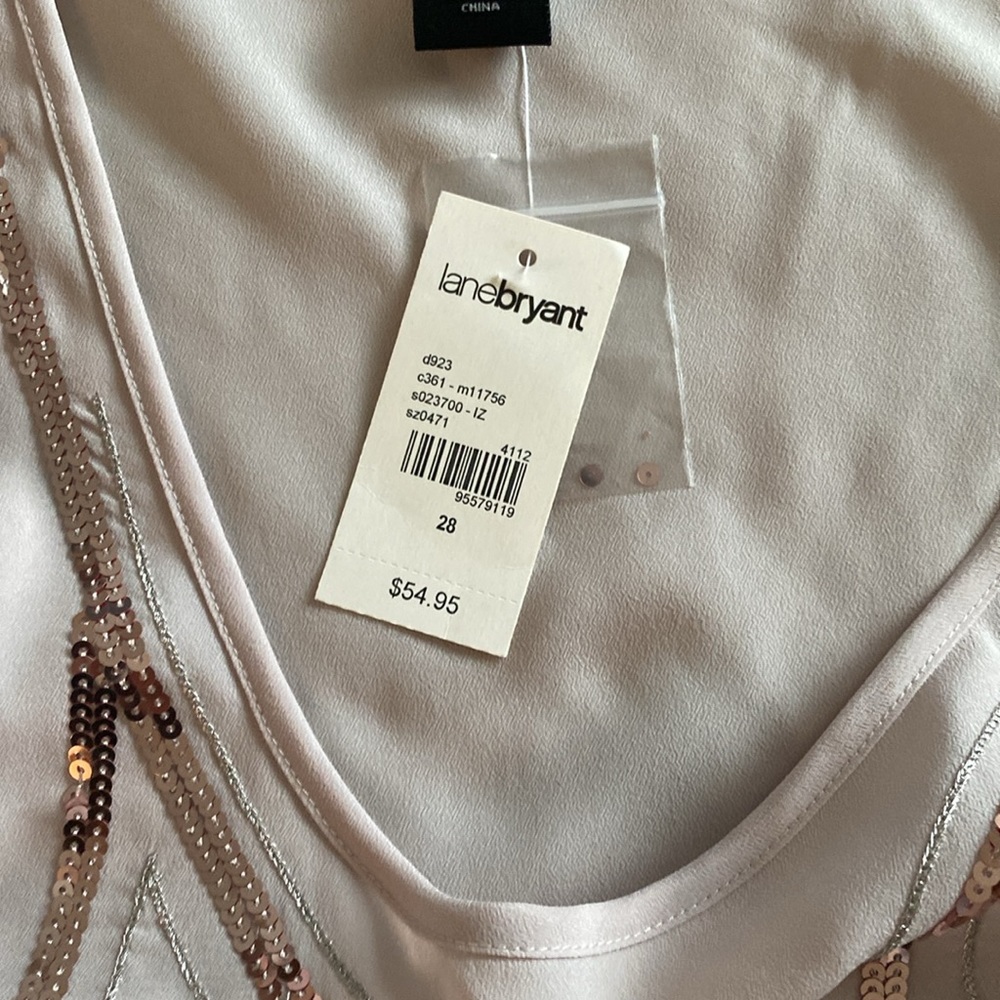 Lane Bryant beaded dressy tank top - Picture 8 of 10